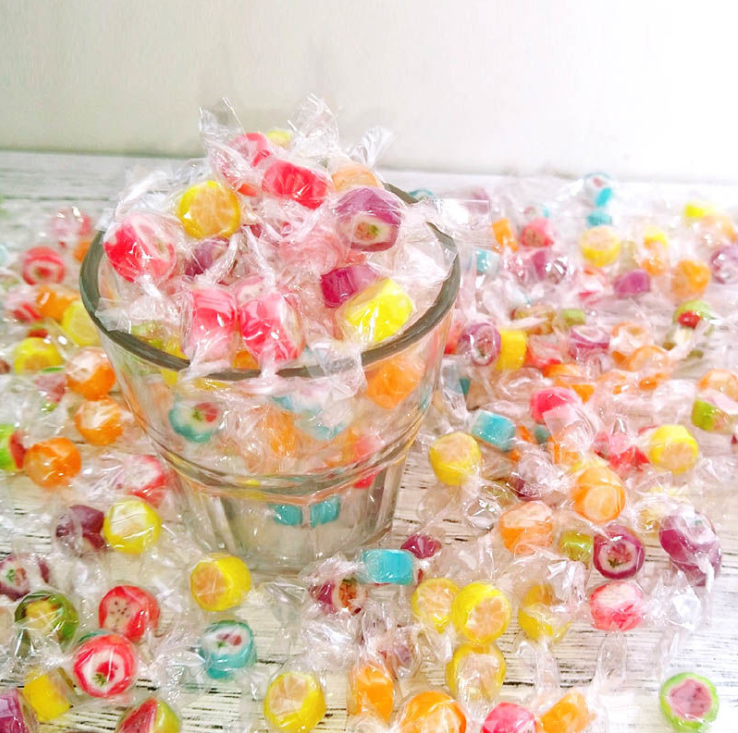 Creative popular handmade sliced candy hard candy children's day candy ...