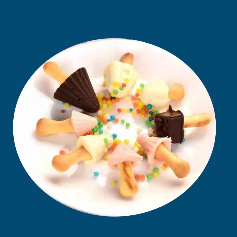 High quality creative handmade cheap DIY chocolate lollipop for children