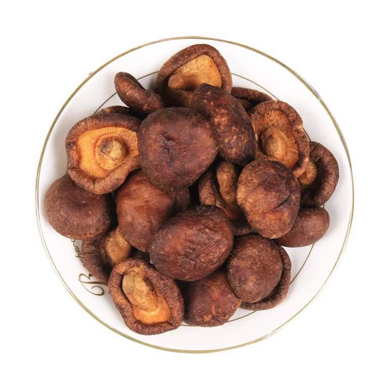 Factory supply vacuum fried vegetables chips mushroom shiitake snack