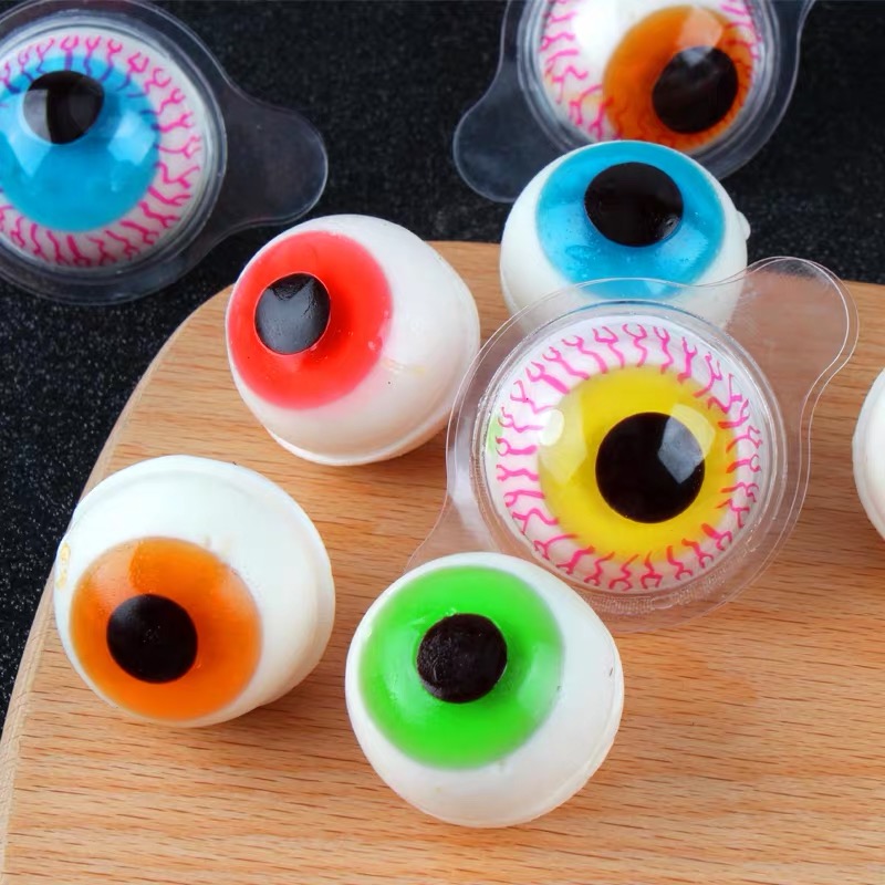 Fruit Flavor Eyeball Shape Gummy Candy Halloween Candy For Kids,China ...