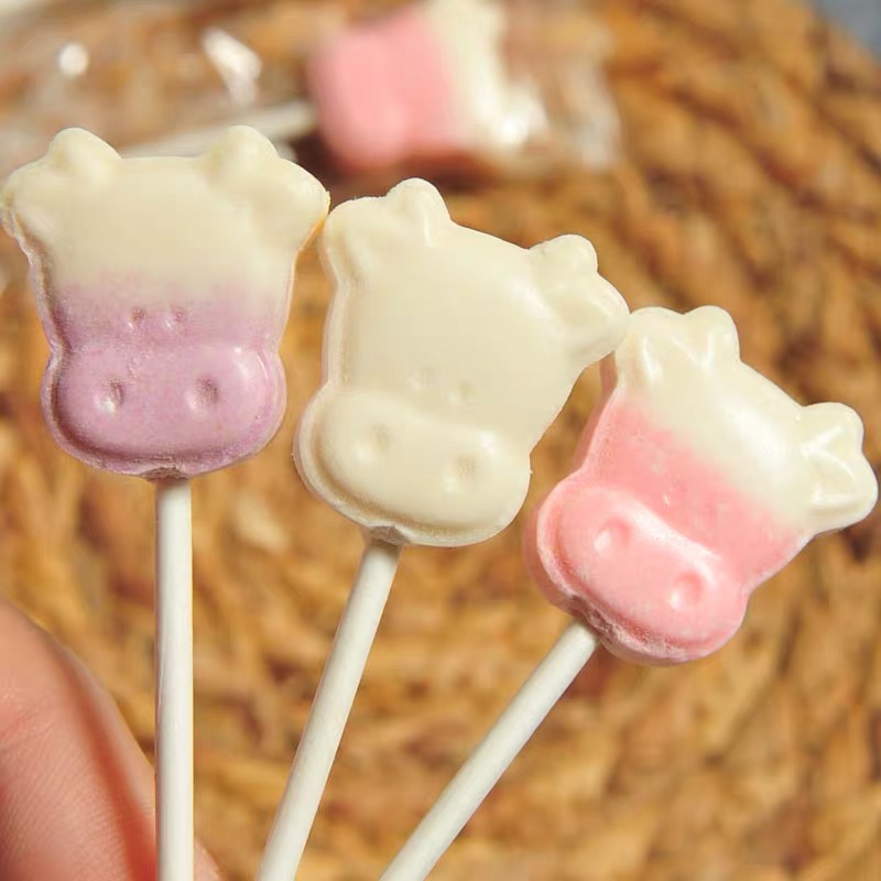 Blueberry Milk Flavored Hard Candy Tablet Lollipop,China price supplier ...