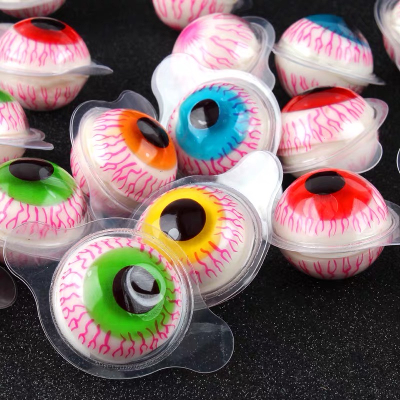 Fruit Flavor Eyeball Shape Gummy Candy Halloween Candy For Kids,China ...