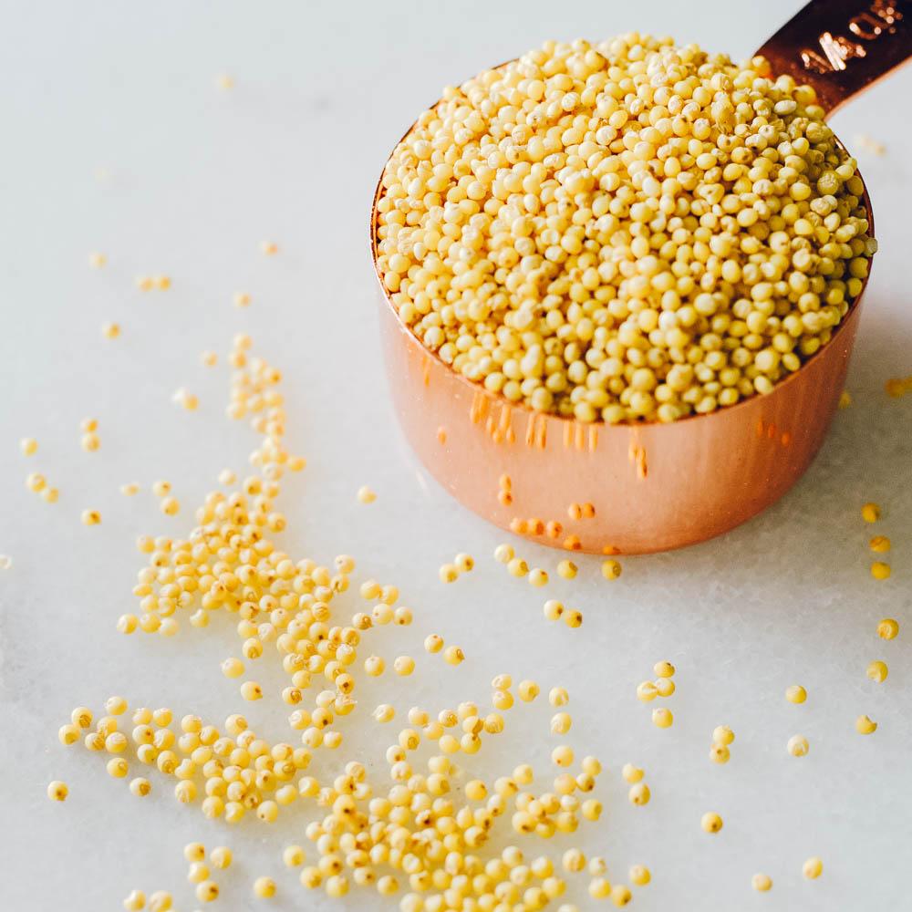 Dried Healthy Hulled nutrition Raw Grains yellow millet organic