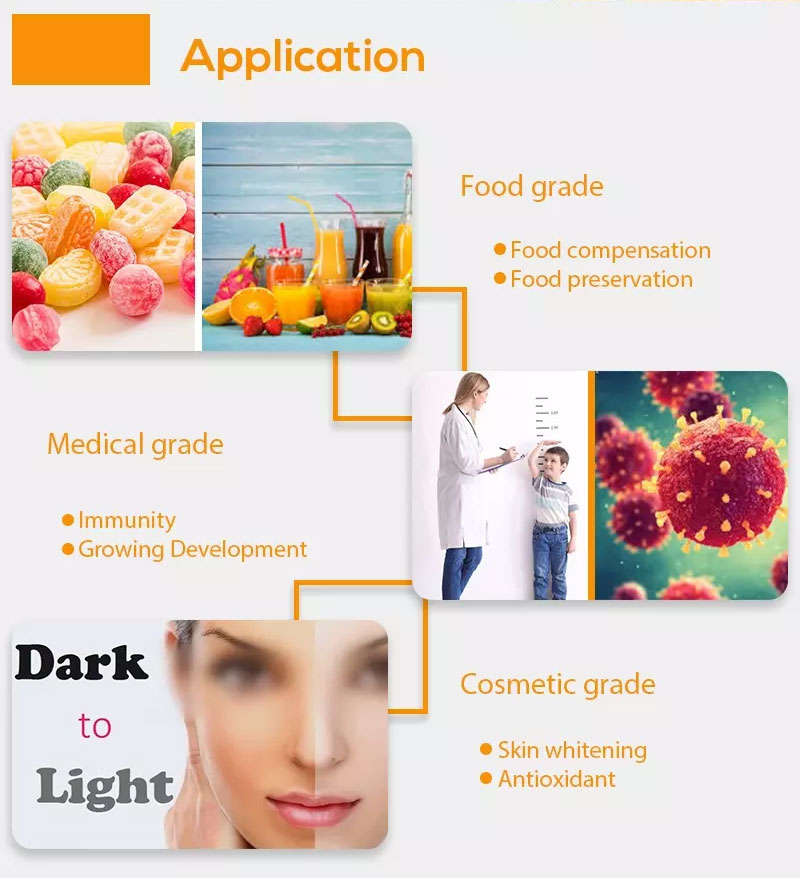 High Quality private label vitamin c instant powder drinks ascorbic acid nutrition vitamin c powder