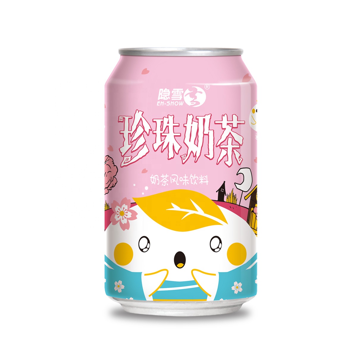 Popular Canned Bubble Milk Tea 310mL,China price supplier - 21food