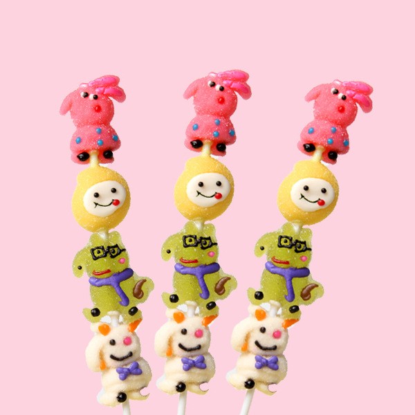 Wholesale cute simulation cherry blossom shaped lollipop