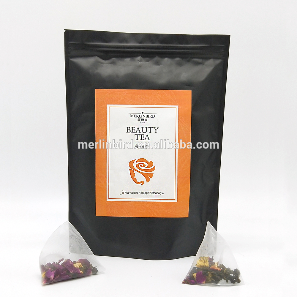 Private Label Kraft Paper Bag Package Tea Herbal Tea Natural Bulk