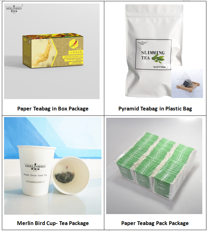 Private Label Kraft Paper Bag Package Tea Herbal Tea Natural Bulk
