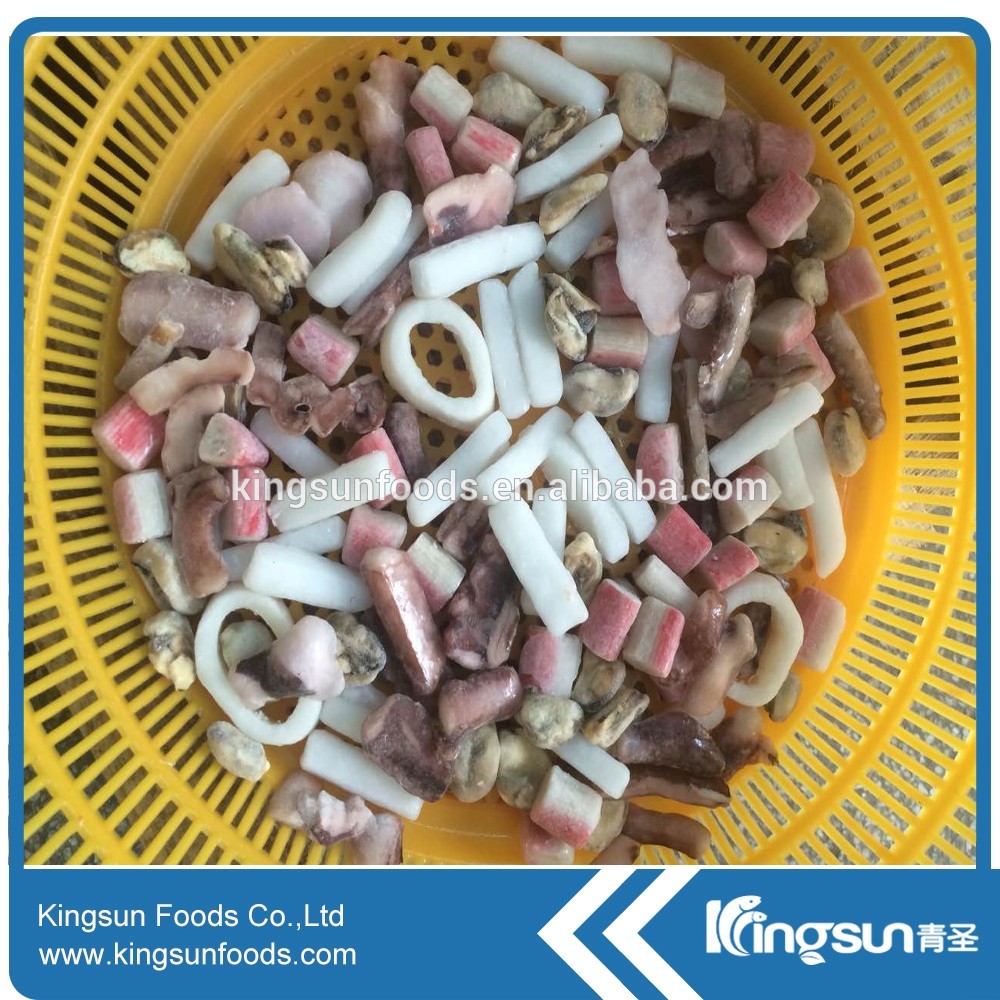 Frozen Seafood Mix Including Mussels Meat, Octopus Cut, Squid, Crab stick