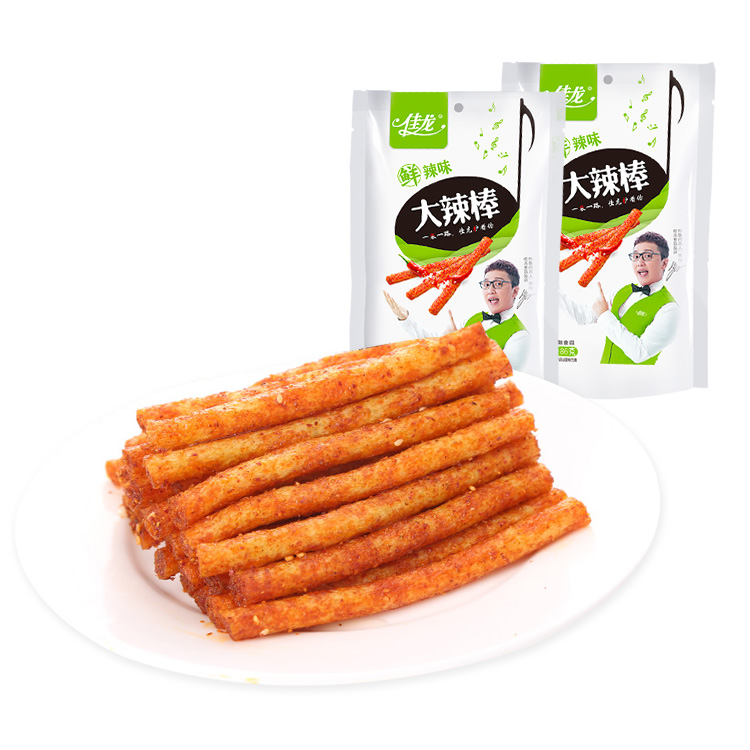 86g*60bags Chinese Snack Spicy HotStrip Chewy Chilli Snack Bean Snacks