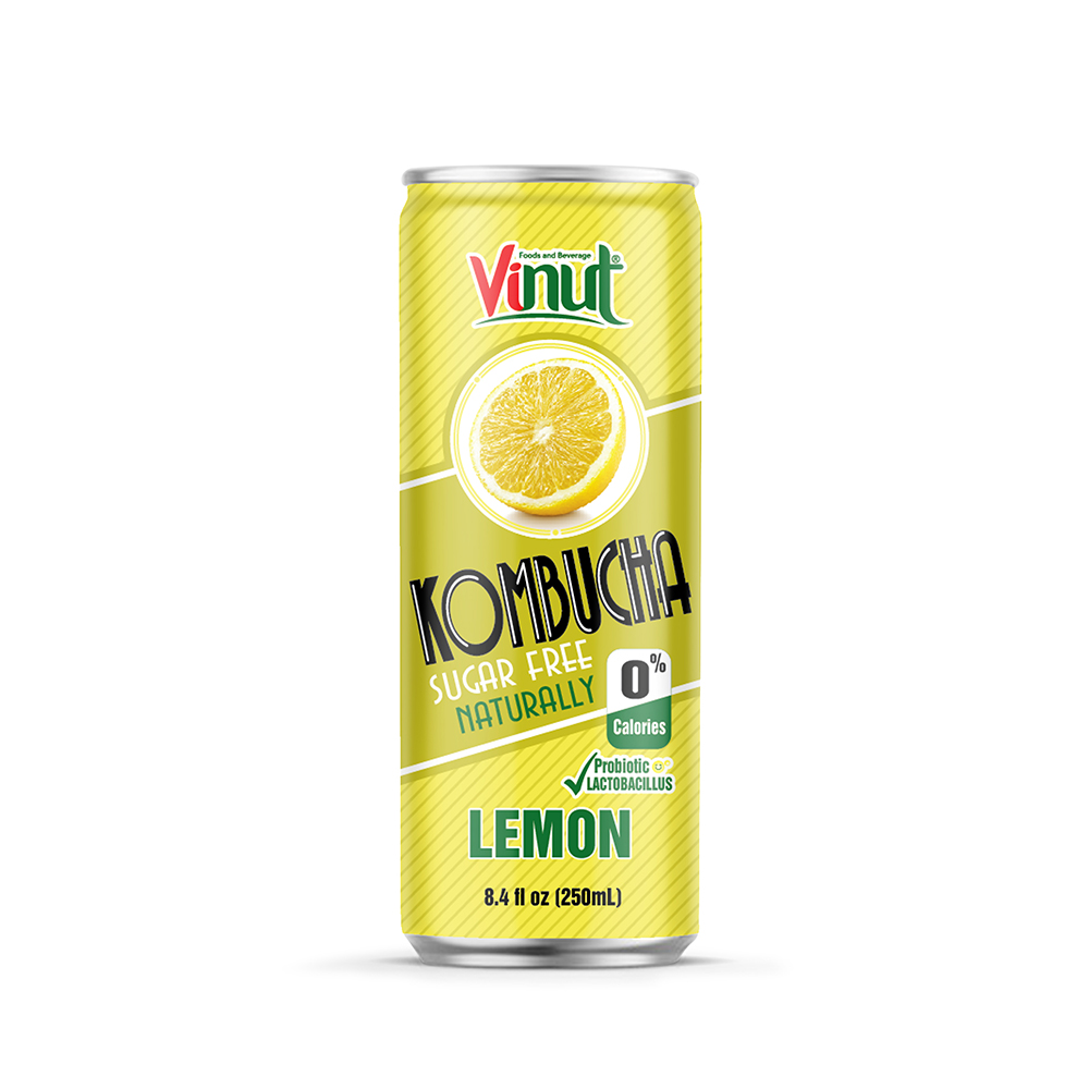 8.4 fl oz VINUT Kombucha natural Lemon juice free sugar
