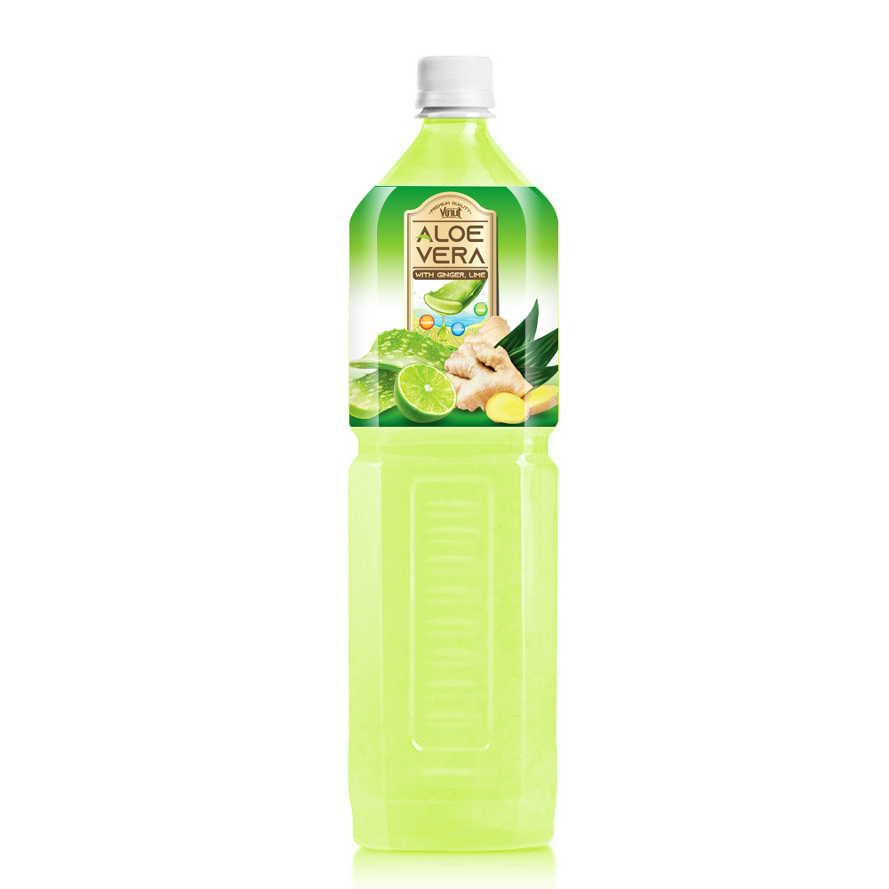 1.5L VINUT Bottle Aloe vera drink with ginger and lime