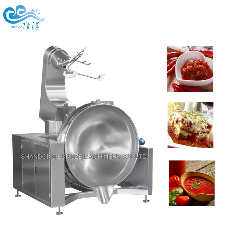 Automatic Stir Fry Machine Gas Jacketed Kettle Electric Mixer