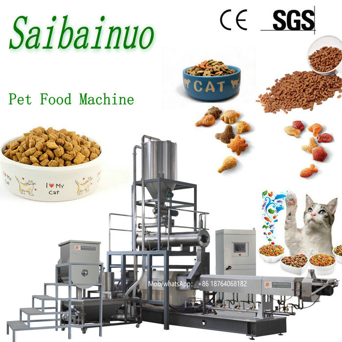Animal Pet Dog Cat Food Fish Feed Processing Making Machine