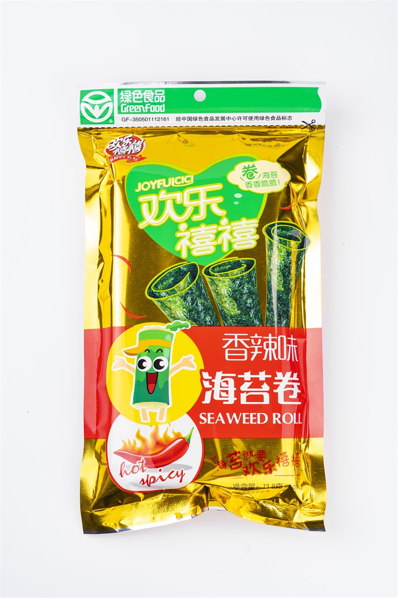 13.8g Green Healthy Instant Spicy Seasoned Seaweed Roll Seaweed with ...