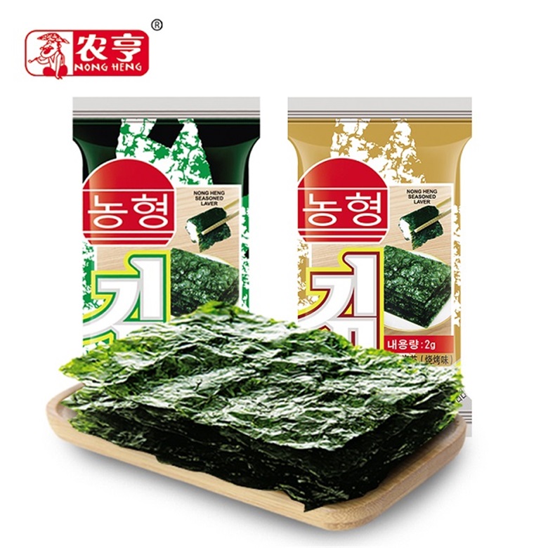16gram Tomato Flavour Seaweed Kim Instant Food Snacks with Health Report