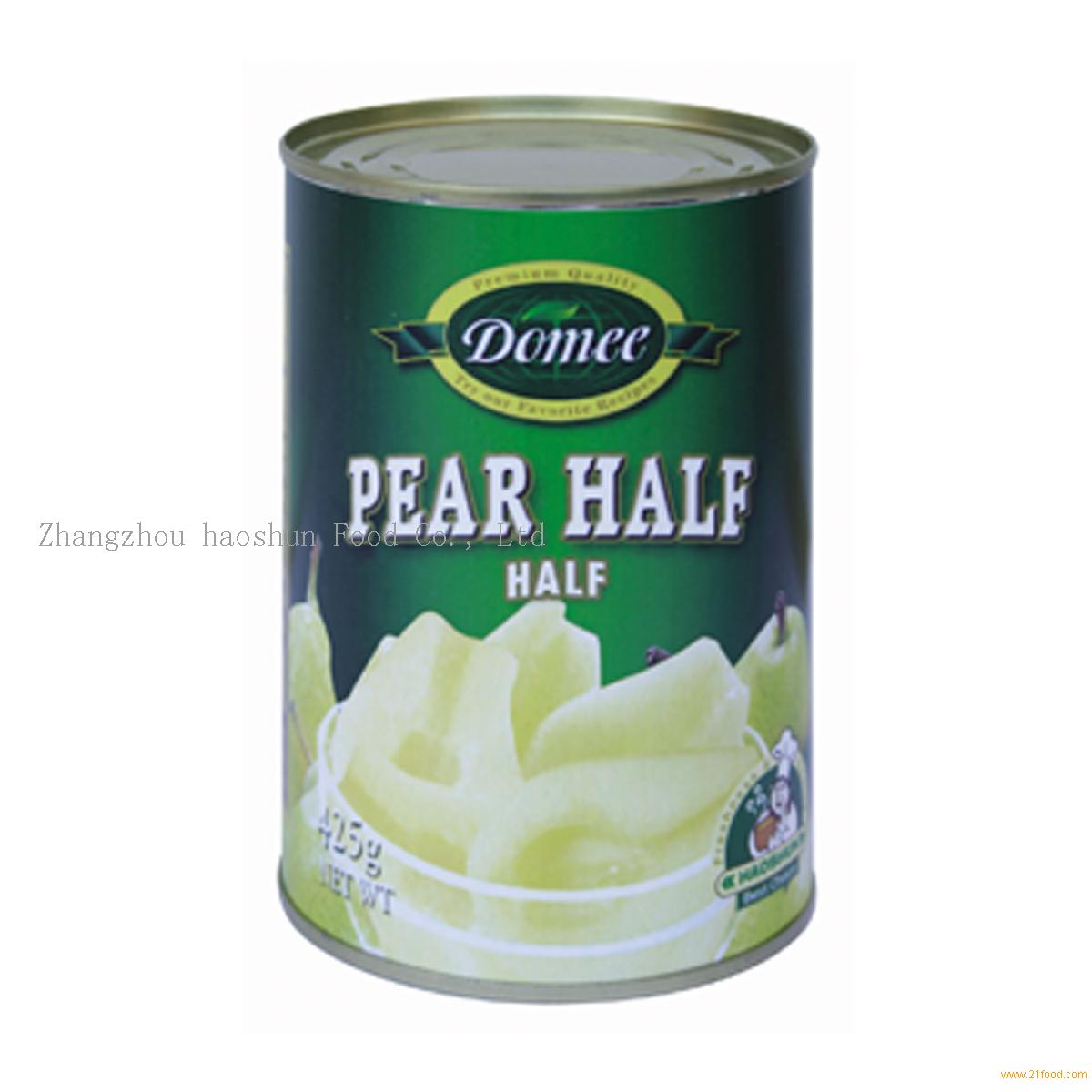 Canned pear