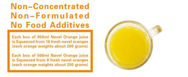 475g 100% NFC Fresh Pressed Navel Orange Juice