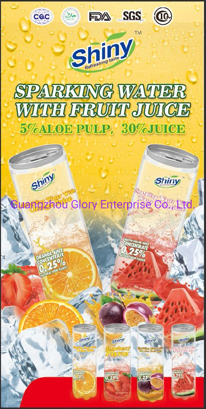 300ml PET Can Carbonated Lychee Juice Drink Soda Water