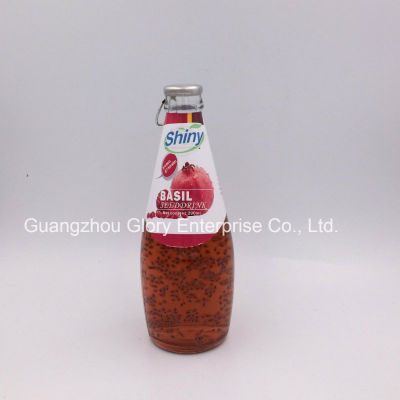 290ml Basil Seeds Juice with 10 Pomegranate Juice China Shiny or