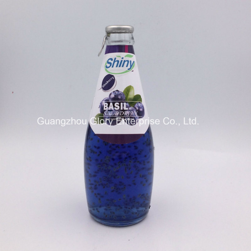 290ml Basil Seeds Juice with 10% Strawberry Juice