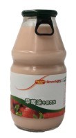 220g Glass Bottle Lactobacillus Yoghourt Milk Drink with Strawberry Flavor