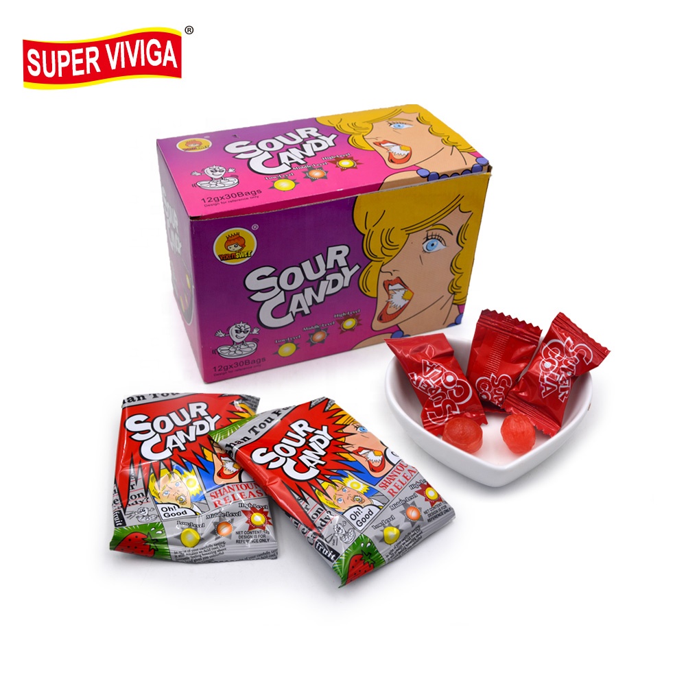 wholesale custom halal sugar free sour hard candy