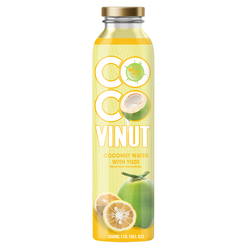 300ml VINUT Coconut water with Yuzu juice Glass bottle Manufacturer Directory GMO Free