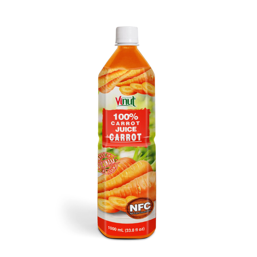 1000ml Pet bottle VINUT Pure Carrot juice Manufacturer Directory 100% juice