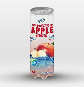 300ml PET tin Shiny Soda drink with Apple Flavor