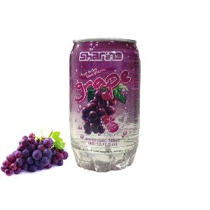 310ml PET tin Shiny Sparkling drink with Grape Flavor