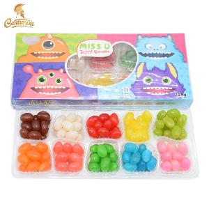 10 fruit flavor jelly bean candy