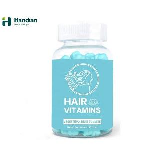 Supplements Biotin Sugar Bear Hair Vitamin Growth Gummies OEM Natural Organic Gummy Candy
