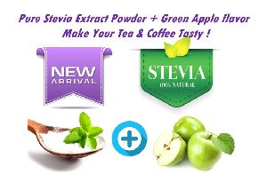 Stevia extract fiber sugar + Green apple flavor
