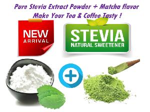 Stevia extract fiber sugar + Matcha flavor