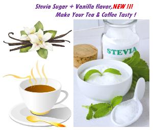 Flavored stevia/erythritol blend