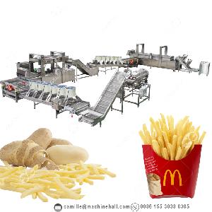 French fries production line potato chips making machine