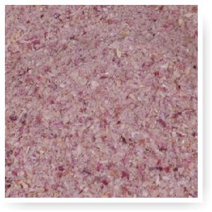 Dehydrated pink onion granules