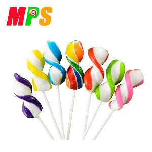 12G Rotating colorful rainbow lollipop candy