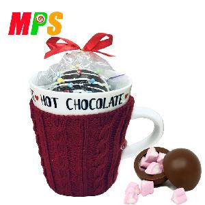 Chocolate bomb in mug