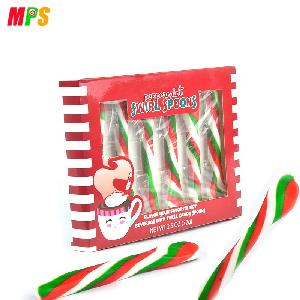 Delicious Peppermint Flavored Candy Cane Spoons | Great for Christmas