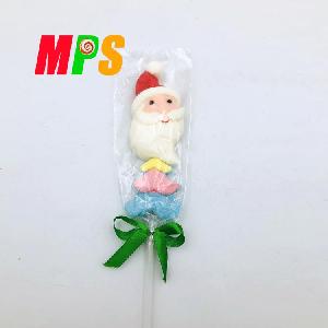 Christmas Cartoon Shape Marshmallow Lollipop Stick Cotton Candy