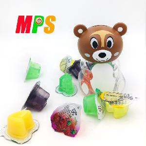 Cartoon Bear Shape Saving Pot Toy Equipped Sweet Jelly