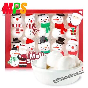 Personalized Snowman Marshmallow in Gift Shape Box
