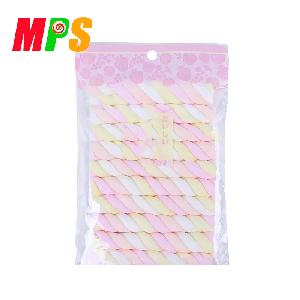 Wholesale Halal Long Twist Marshmallow Sticks Candy / Cotton Candies in Bag