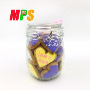 Mix Color Heart Shape Biscuit Decorative Mother's Day Cookies