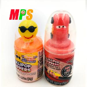 12g 3D lollipops + 12g sour powder lollipop dipper