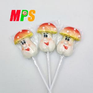 Mushroom Spawn shape hard candy lollipop Sweet