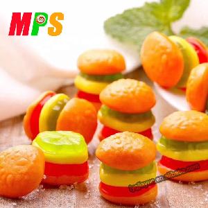 Hot Selling Item Individual Packed 50g Hamburger Gummy Candy