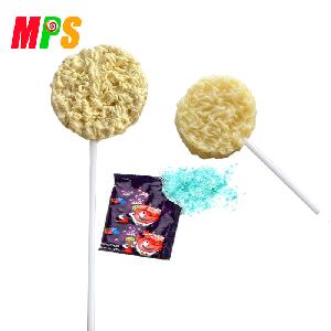 New arrival Instant noodle shape lollipop with delicious strawberry seasoning powder